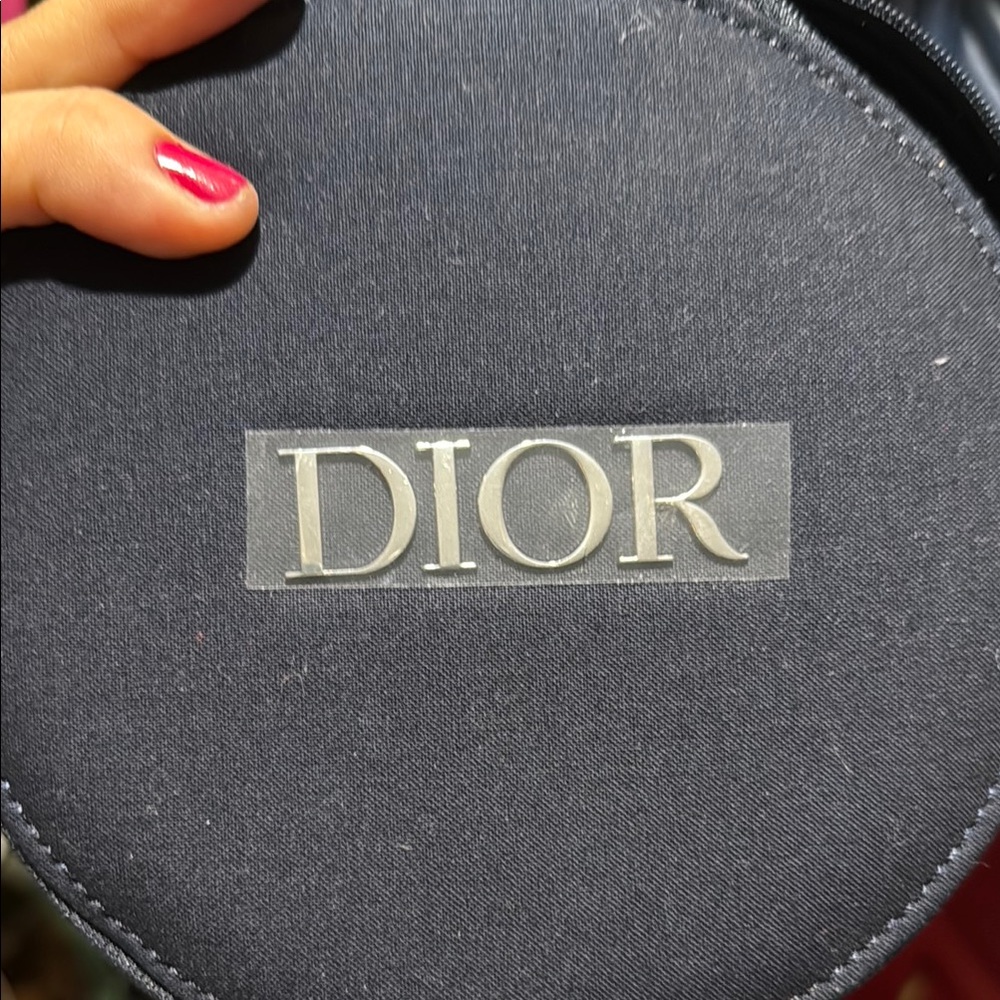 Dior Black Round Accessory Case - image 2